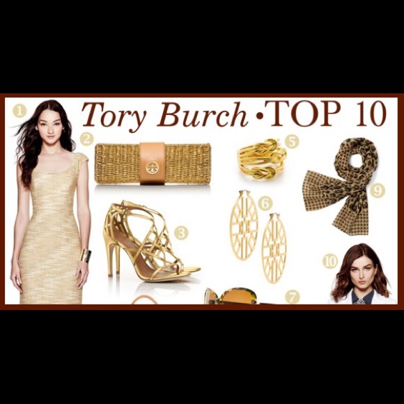 Tory Burch Amalie gold cage heels - Picture 4 of 10